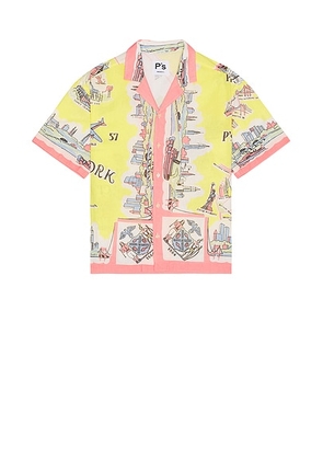 President's Reef Shirt in Yellow - Yellow. Size XL/1X (also in L).