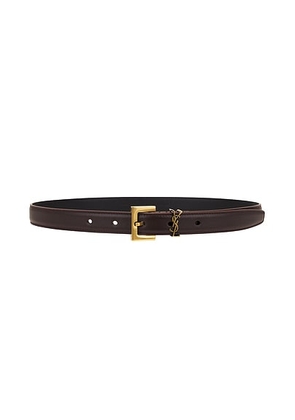 Saint Laurent Leather Belt in Red Tan - Tan. Size 70 (also in 80, 65, 75, 85, 90).