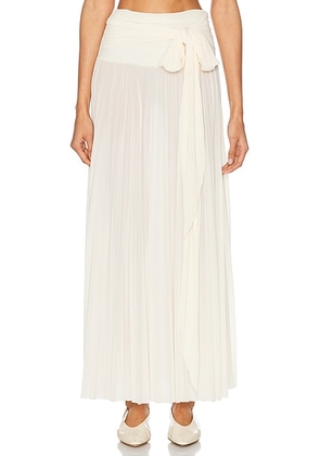 Ronny Kobo Ines Skirt in Off White - Cream. Size M (also in L, XS).