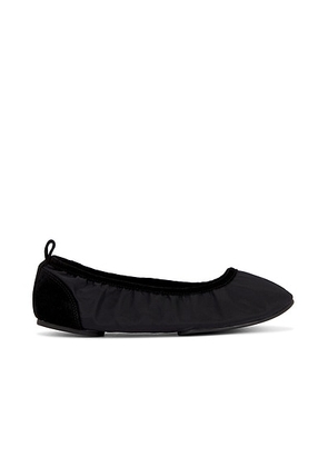 St. Agni Satin Ballet Flat in Black - Black. Size 40 (also in 37, 41).
