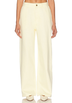 Ronny Kobo Matteo Pant in Yellow - Yellow. Size 27 (also in 28, 29).