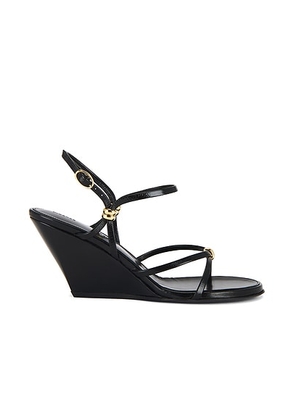 Proenza Schouler Coil Wedge Sandal in Black - Black. Size 40 (also in 39, 41).