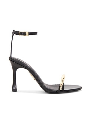 Retrofete Fawny Sandal in Black & Gold - Black. Size 38 (also in 36, 37.5, 39).