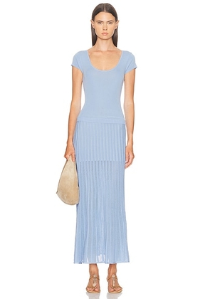 Solid & Striped The Bridget Dress in Open Water - Baby Blue. Size S (also in XS, M).