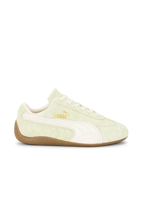 Puma Select Speed Cat Faded Sneaker in Cool Cucumber & Alpine Yellow - Green. Size 9.5 (also in 10).