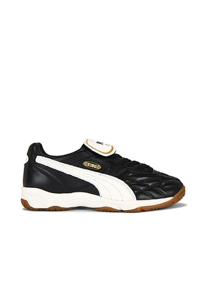 Puma Select King Indoor Sneaker in Puma Black & Warm White - Black. Size 11 (also in 10.5, 11.5, 13).