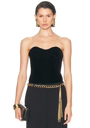 TOM FORD Strapless Corset Top in Black - Black. Size 36 (also in ).