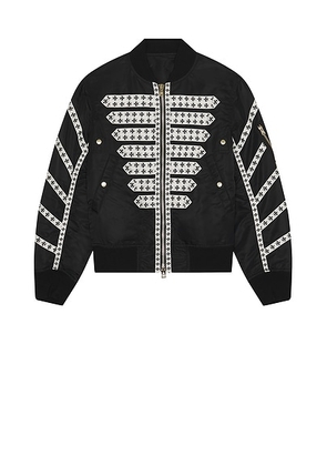 TAKAHIROMIYASHITA The Soloist Brit Bomber Jacket in Black - Black. Size 50 (also in ).