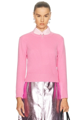 Sandy Liang Pino Sweater in Pink - Pink. Size M (also in S).