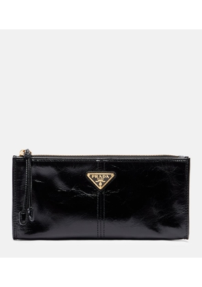 Prada Logo leather pouch
