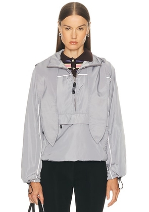 Sandy Liang Siena Pullover Jacket in Grey - Grey. Size M (also in L).