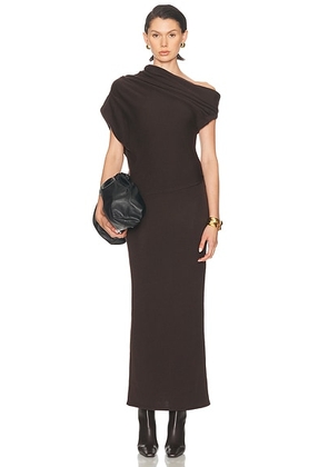 Staud Mabel Dress in Earth - Chocolate. Size M (also in S).