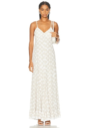 Proenza Schouler June Dress in Oyster Multi - Cream. Size 4 (also in 2, 6).