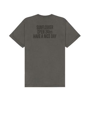 Sunflower Easy Hours Tee in Antracite - Grey. Size M (also in L, S, XXL/2X).