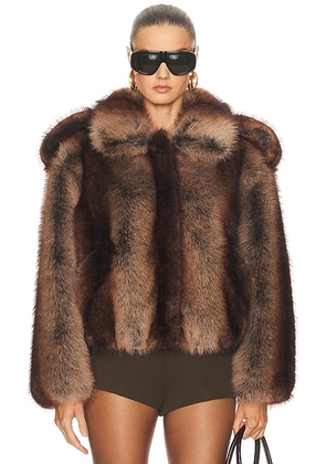 Retrofete Segrid Bomber Jacket in Macchiato - Brown. Size L (also in XS).