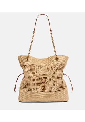 Saint Laurent Jamie Cassandre raffia tote bag