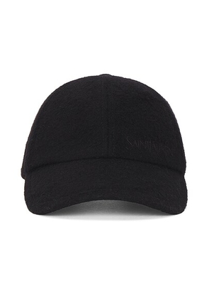 Saint Laurent Embroidered Hat in Black - Black. Size 59 (also in 57).
