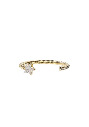 Timeless Precious Bryn Bracelet in 14k Yellow Gold & Diamonds - Metallic Gold. Size 16 (also in 15, 17).