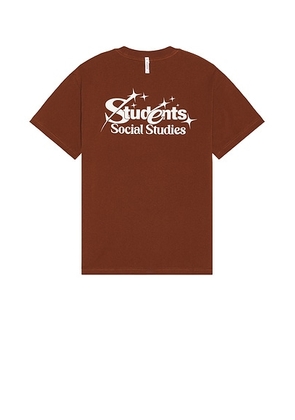 Students Golf Rising Stars T-Shirt in Brown - Brown. Size M (also in L, S, XL/1X).