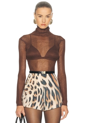 SEROYA Piper Sweater in Slate Brown - Brown. Size M (also in L, S, XL).