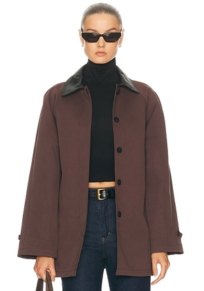 Staud Jackson Coat in Earth - Brown. Size L (also in S, XS).