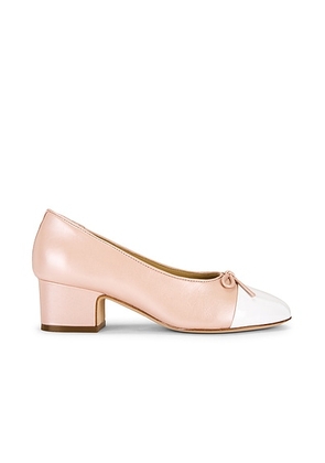 Sandy Liang Bow Pump in Pearl Pink - Pink. Size 39 (also in 36, 38, 41).