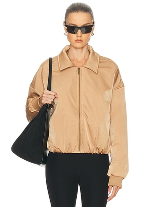 THE UPSIDE Carlotta Bomber Jacket in Brown - Brown. Size M (also in L, S, XS).