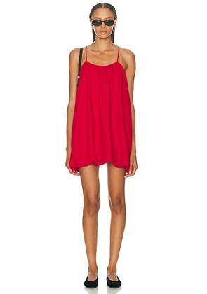 SIMONMILLER Cleo Crepe Mini Dress in Lucky Red - Red. Size M (also in L, S, XS).
