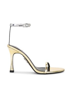 Retrofete Fowla Sandal in Silver & Gold - Metallic Silver. Size 39 (also in 36, 37).