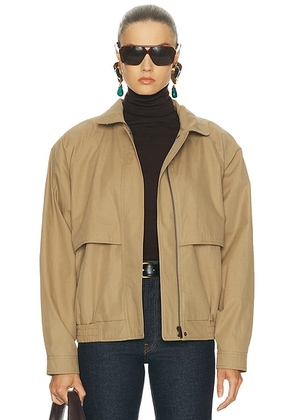 Saint Laurent Jacket in Beige Oleron - Tan. Size 36 (also in ).