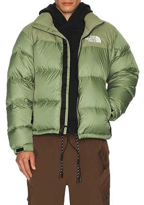 The North Face 1996 Retro Nuptse Jacket in Bark Mist - Green. Size M (also in ).