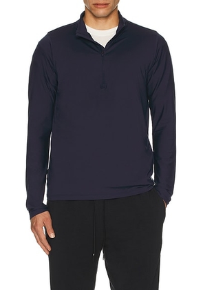 The North Face Dune Sky 1/4 Zip Sweater in Summit Navy - Blue. Size S (also in M, XL/1X, XXL/2X).