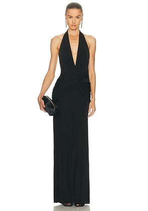SEROYA Mada Maxi Dress in Black - Black. Size S (also in L, XL, XS).