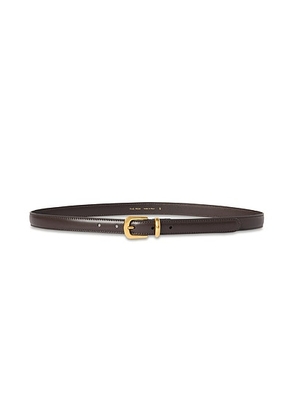 The Row Ring Belt in Dark Brown ANG - Chocolate. Size 90 (also in 85, 95).