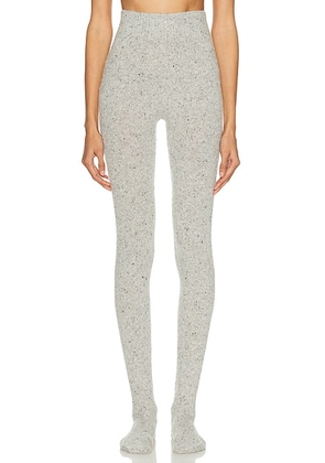 The Row Mumu Tights in Light Grey Melange - Light Grey. Size M (also in L, S, XS).