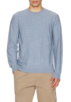 Theory Riland Crewneck Sweater in Light Blue Lake Melange - Blue. Size M (also in S, XL/1X, XXL/2X).