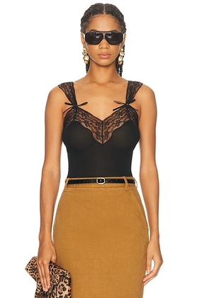 Saint Laurent Lace Tank Top in Noir - Black. Size L (also in ).