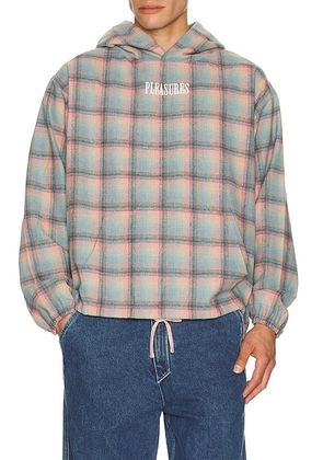 Pleasures Sender Poncho Hoodie in Pink - Pink. Size M (also in L, S, XL/1X).