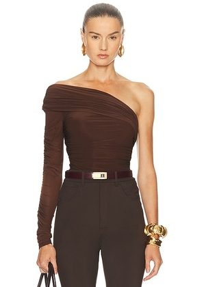 Ronny Kobo Adriene Top in Chicory - Brown. Size M (also in S).