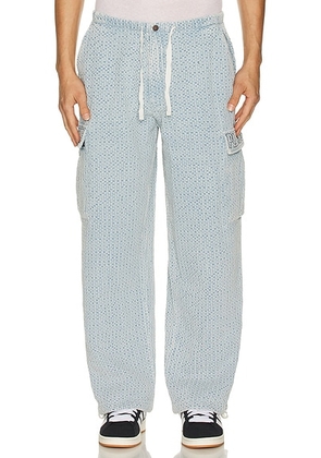 Pleasures Knitted Indigo Cargo Pants in Indigo - Blue. Size M (also in S, XL/1X).
