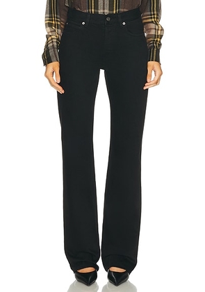 Saint Laurent Nico Straight Leg in Black Dye - Black. Size 25 (also in 26, 28, 29, 30, 31).