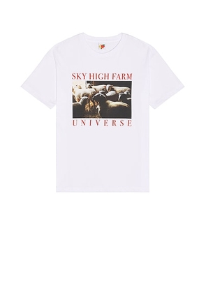 Sky High Farm Workwear Sheep Tee in White - White. Size M (also in L, S, XL).