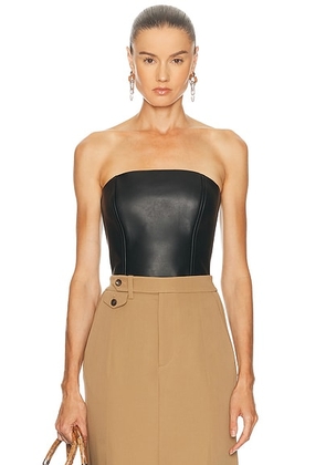 Ralph Lauren Collection Gwyneth Strapless Top in Black - Black. Size 2 (also in ).