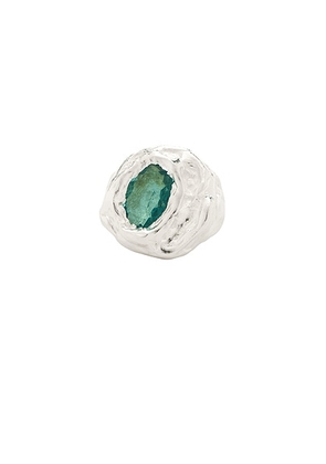 Simuero Lago Ring in Silver & Blue - Blue. Size 7 (also in 6, 8).