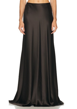 Ralph Lauren Collection Masina Skirt in Dark Brown - Chocolate. Size 2 (also in 4, 6).