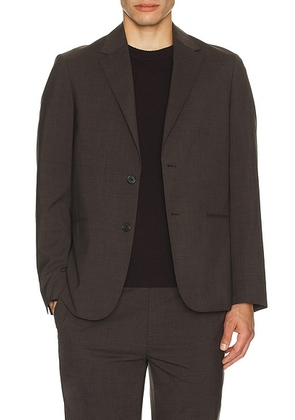 Theory Clinton Motion Blazer in Brownwood Melange - Brown. Size 42 (also in 40).