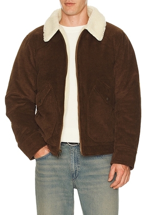 Schott Corduroy Delivery Jacket in Brown - Brown. Size XL/1X (also in S).