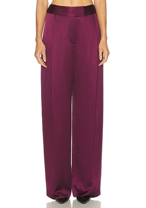 The Sei Relaxed Trouser in Merlot - Wine. Size 2 (also in 0, 4).