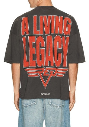 REPRESENT Living Legacy Tee in Sun Fade Grey - Grey. Size S (also in L, XL/1X).