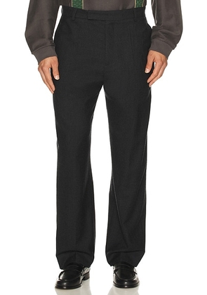 Palmes Wool Pleated Trousers in Black - Black. Size 50 (also in 46, 52).